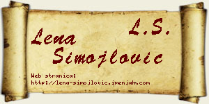 Lena Simojlović vizit kartica